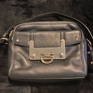 Milly leather crossbody bag